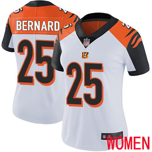 Cincinnati Bengals Limited White Women Giovani Bernard Road Jersey NFL Footballl 25 Vapor Untouchable